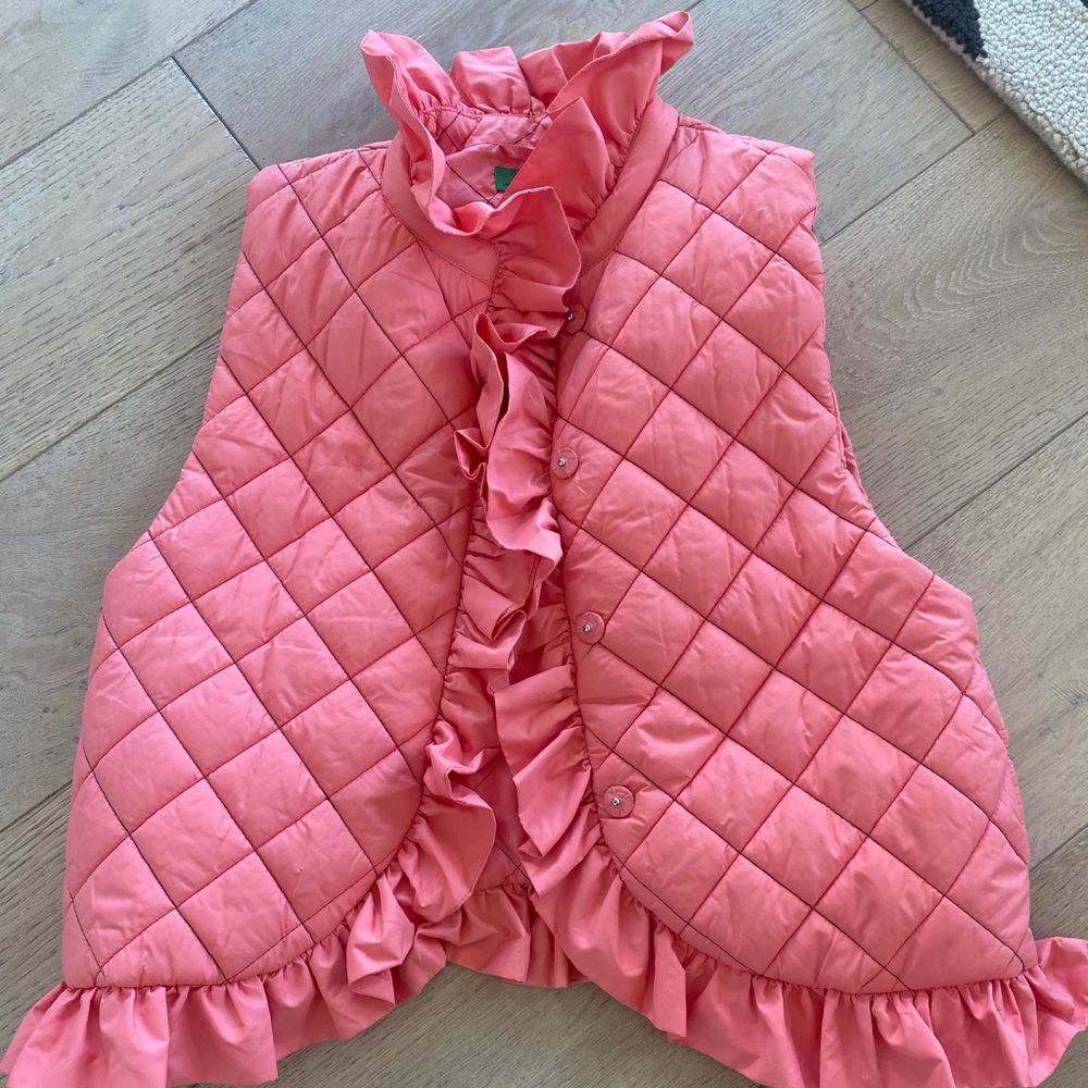 Clare V ruffle vest